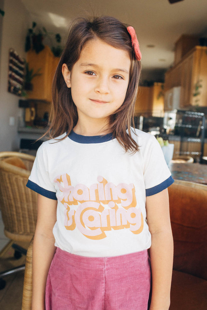 Sharing is Caring Kids Tee by The Bee & The Fox