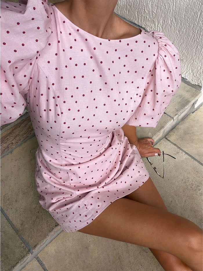 Sia Bubble Sleeve Mini Dress