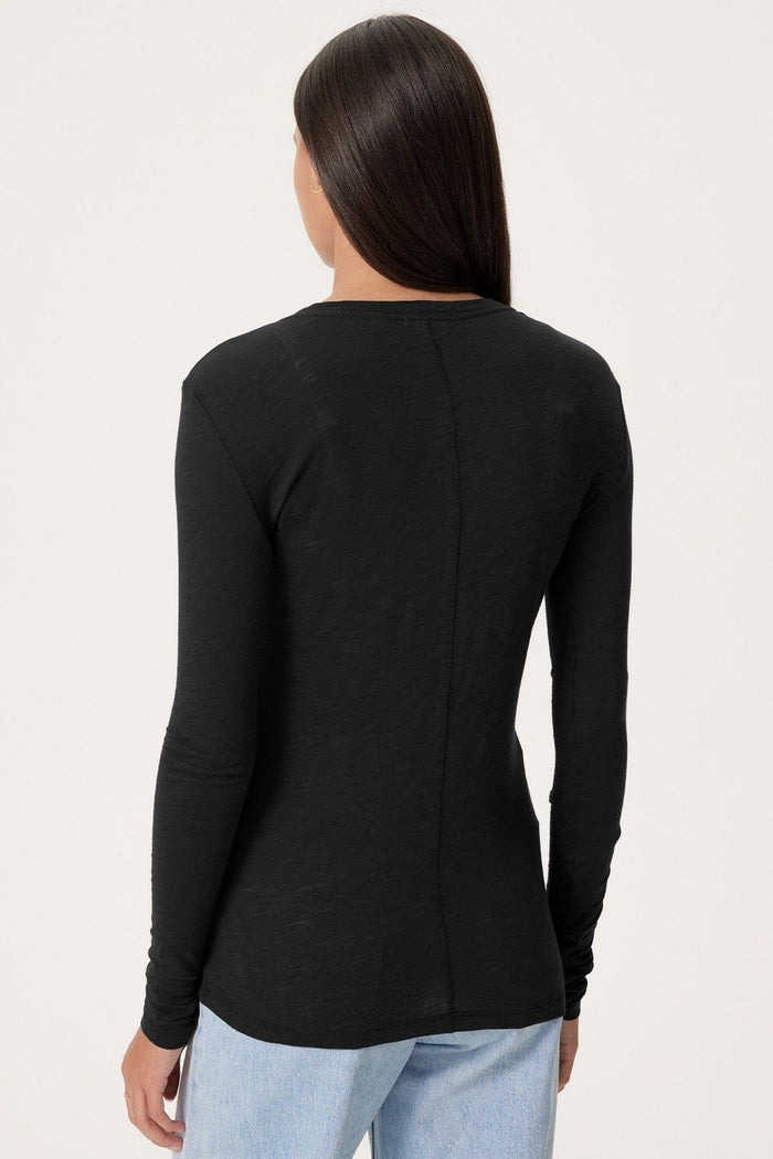 Signature Slub Long Sleeve Tee - Goldie LeWinter #color_black