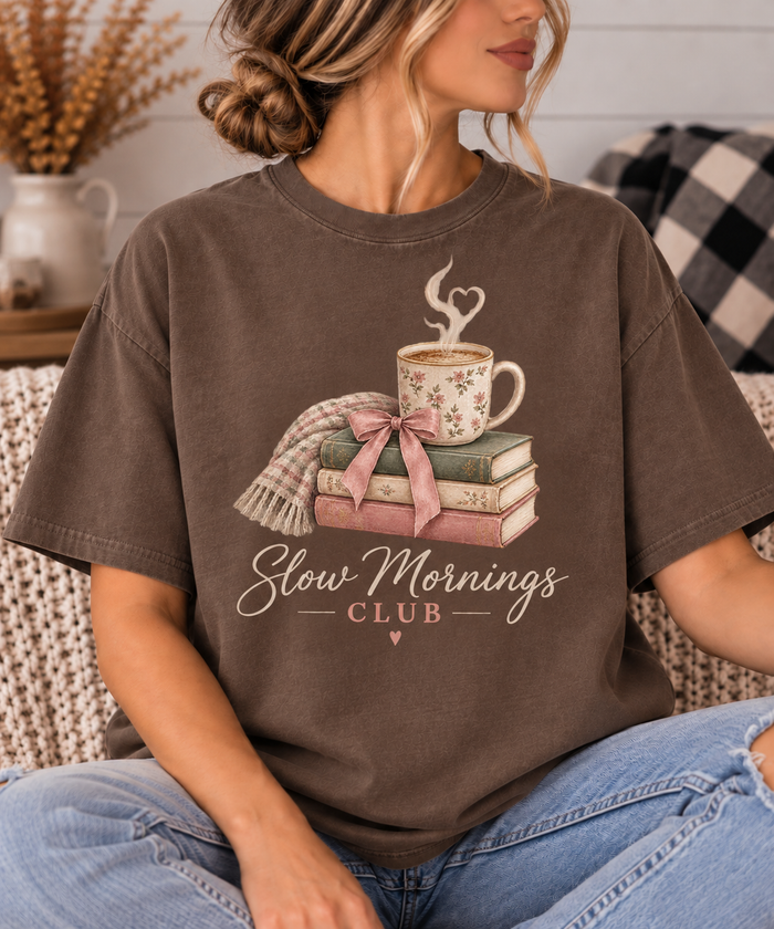 Slow Mornings Club Tee