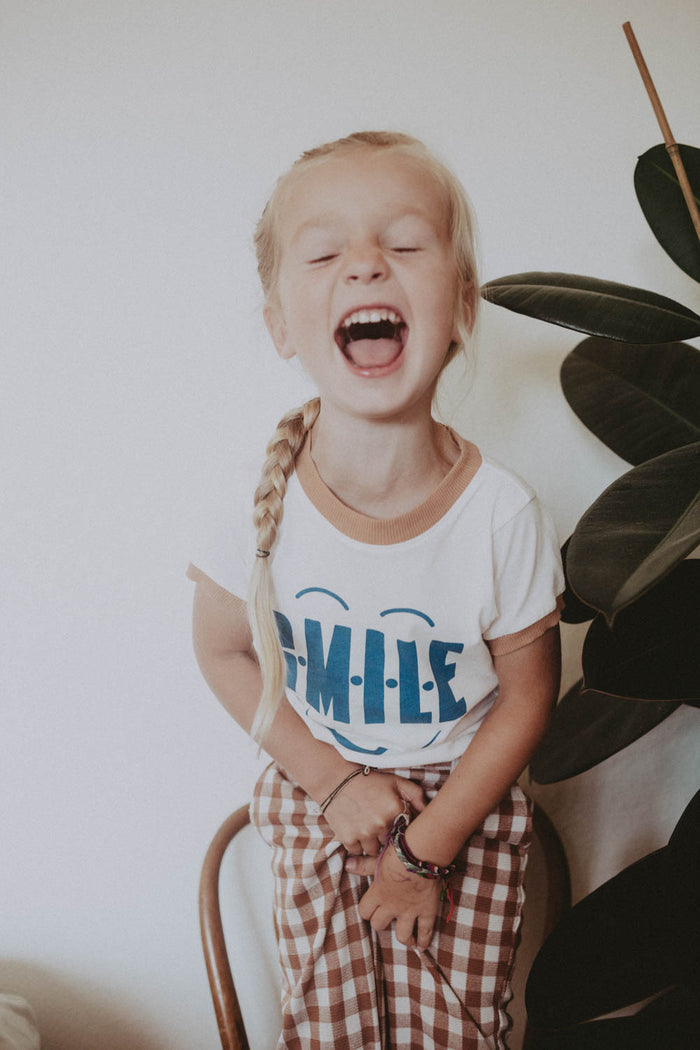 Smile Ringer Tee for Kids by The Bee and The Fox