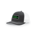 Snap-Back Trucker Hat with Patch - Black/ White