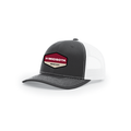 Snap-Back Trucker Hat with Patch - Black/ White