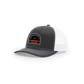 Snap-Back Trucker Hat with Patch - Black/ White