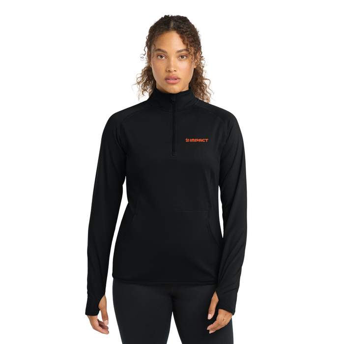 Sport-Tek® Ladies Sport-Wick® Stretch 1/4-Zip Pullover