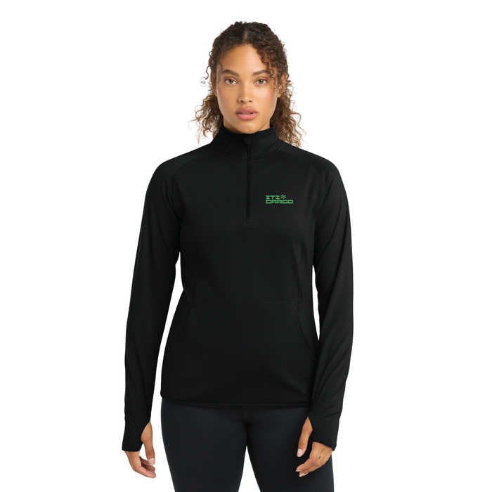 Sport-Tek® Ladies Sport-Wick® Stretch 1/4-Zip Pullover