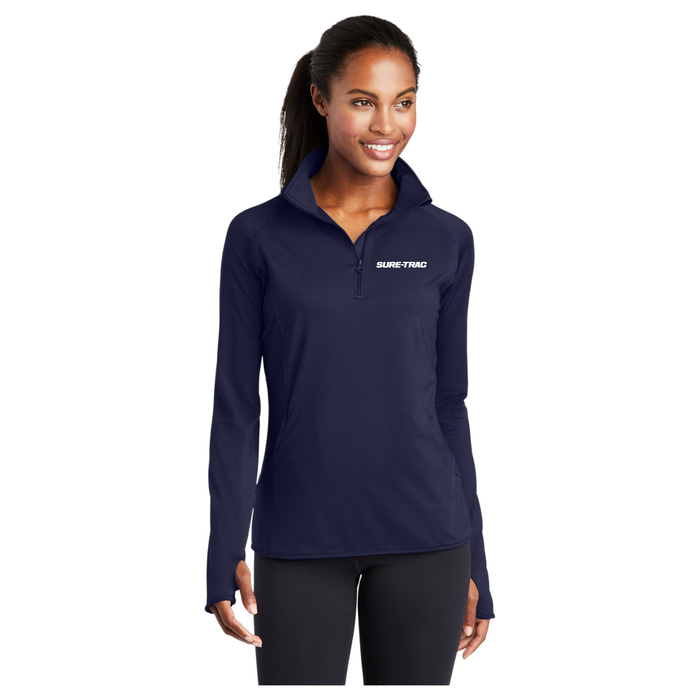 Sport-Tek® Ladies Sport-Wick® Stretch 1/4-Zip Pullover
