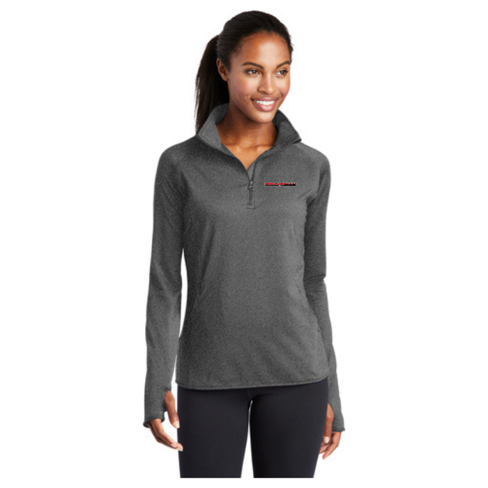 Sport-Tek® Ladies Sport-Wick® Stretch 1/4-Zip Pullover