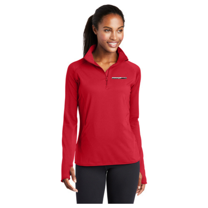 Sport-Tek® Ladies Sport-Wick® Stretch 1/4-Zip Pullover