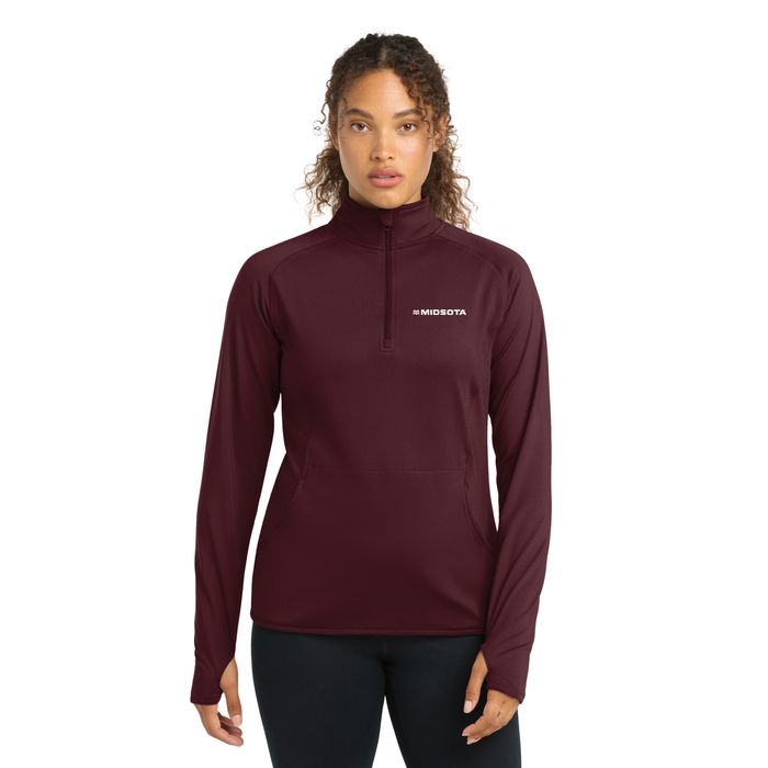 Sport-Tek® Ladies Sport-Wick® Stretch 1/4-Zip Pullover