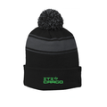 Sport-Tek® Stripe Pom Pom Beanie