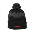Sport-Tek® Stripe Pom Pom Beanie