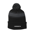 Sport-Tek® Stripe Pom Pom Beanie