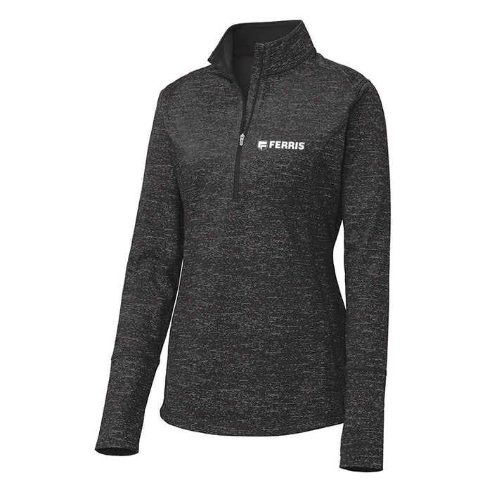 Sport-Tek ® Women's Sport-Wick ® Stretch Reflective Heather 1/2-Zip Pullover Employee