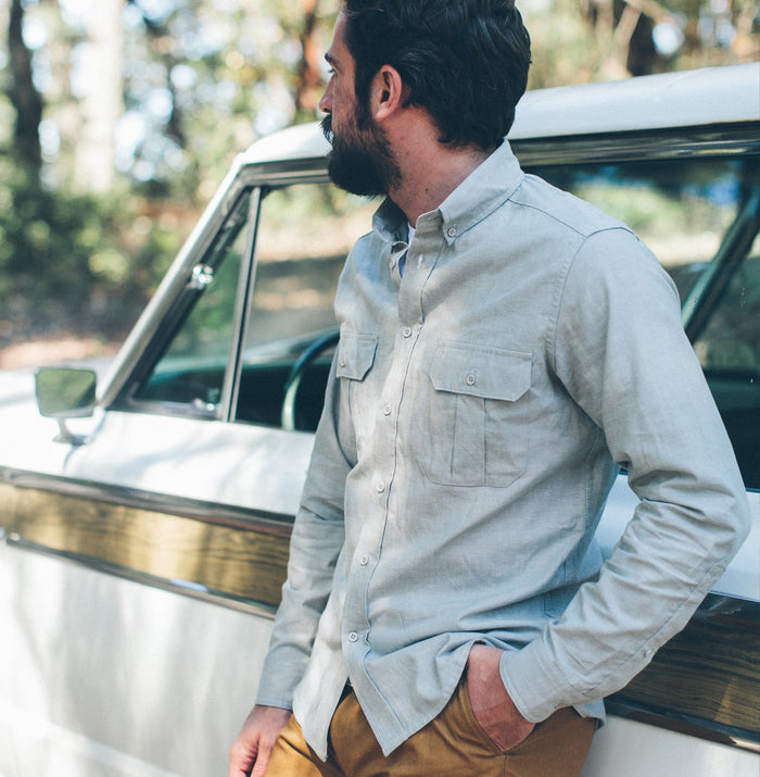 Steel Chambray Shotgun Shirt