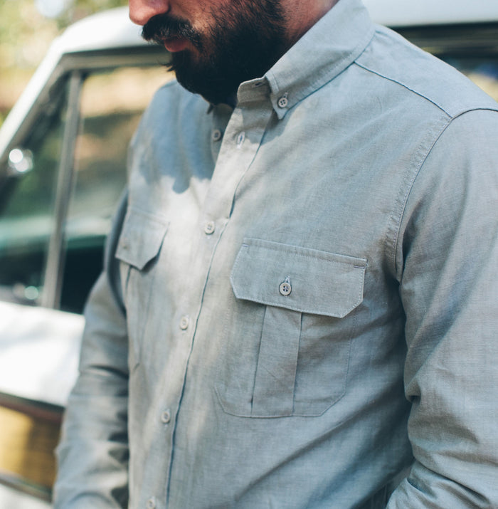 Steel Chambray Shotgun Shirt