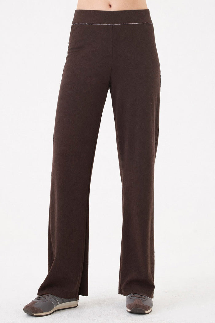 Stella Flare Pant - Goldie LeWinter #color_coffee / gray heather