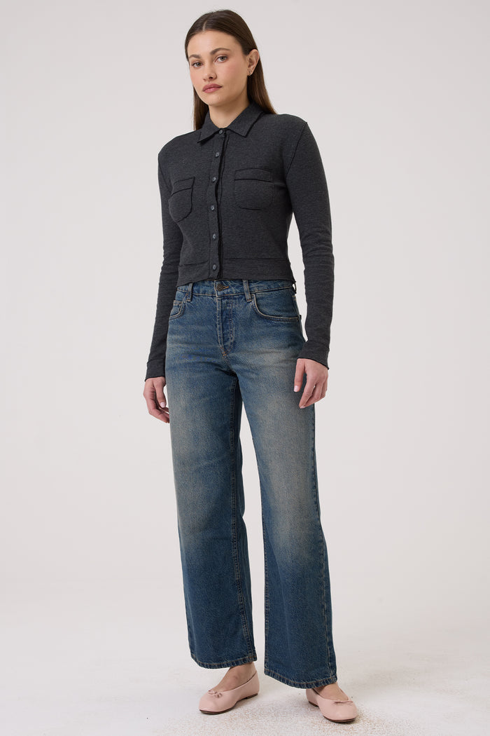 Stella Jacket - Goldie LeWinter #color_charcoal heather