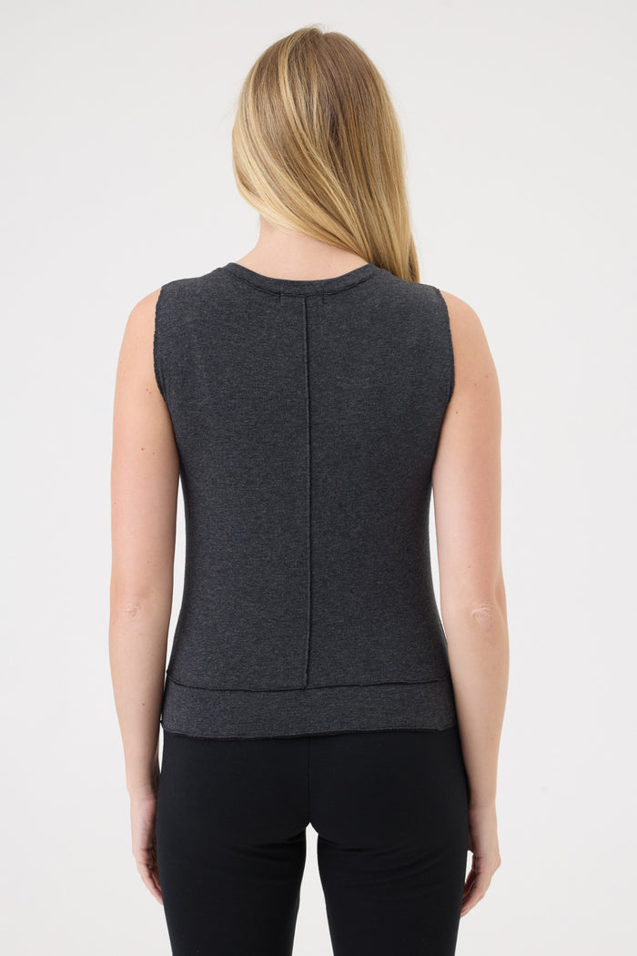 Stella Vest - Goldie LeWinter #color_charcoal heather