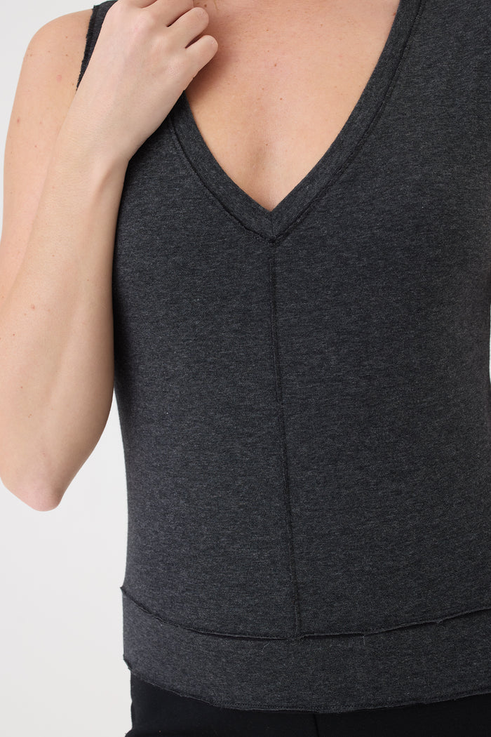 Stella Vest - Goldie LeWinter #color_charcoal heather