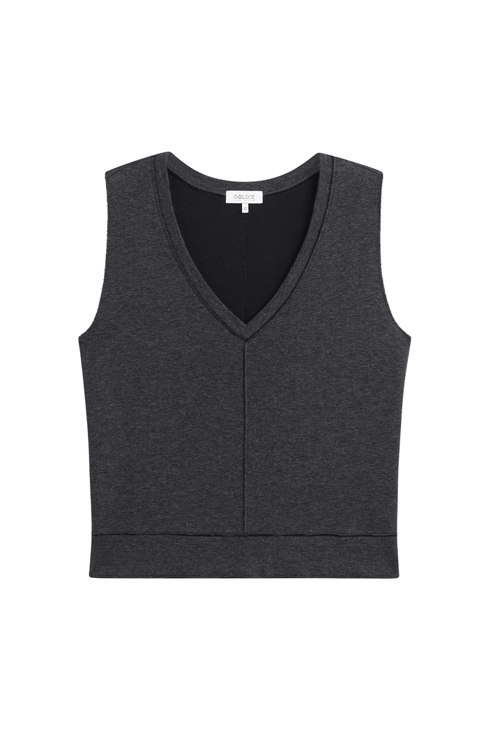 Stella Vest - Goldie LeWinter #color_charcoal heather
