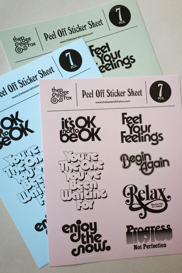 Sticker Sheets | The Mindfulness Collection