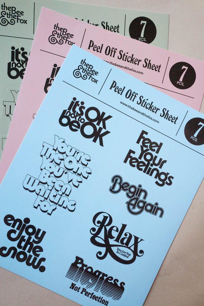 Sticker Sheets | The Mindfulness Collection