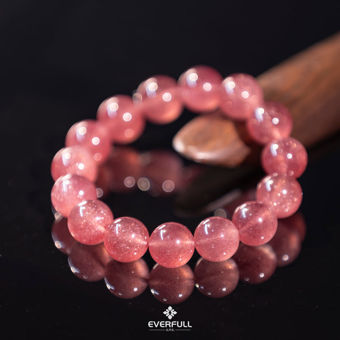 Strawberry Quartz Starlight Bracelet