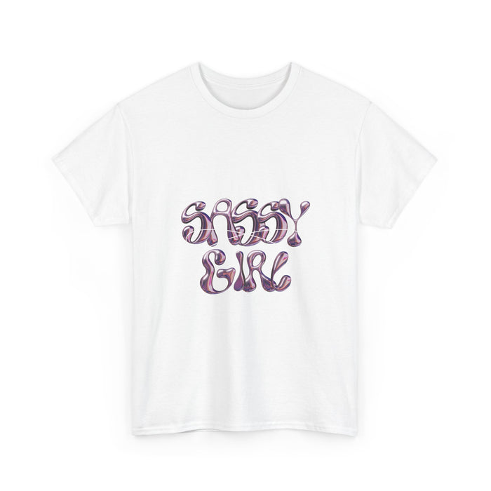 T-Shirt — 'Sissy Girl' Metallic Bubble Letter Graphic Tee