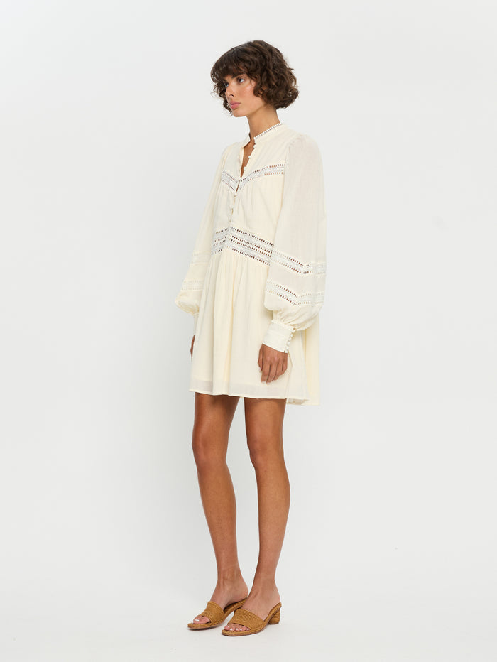 KIVARI Tana Mini Dress Natural