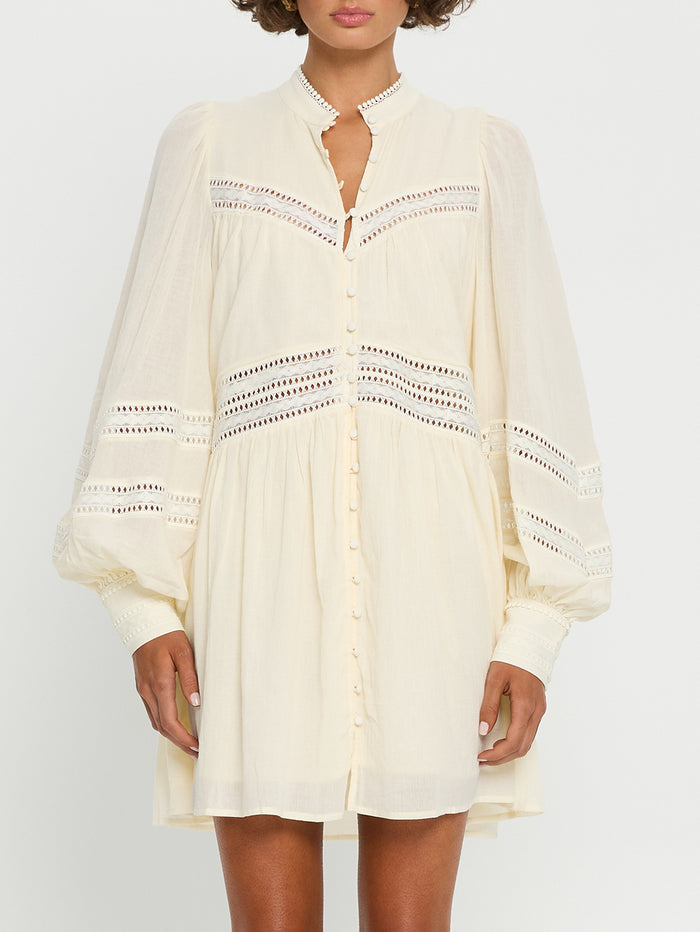 KIVARI Tana Mini Dress Natural