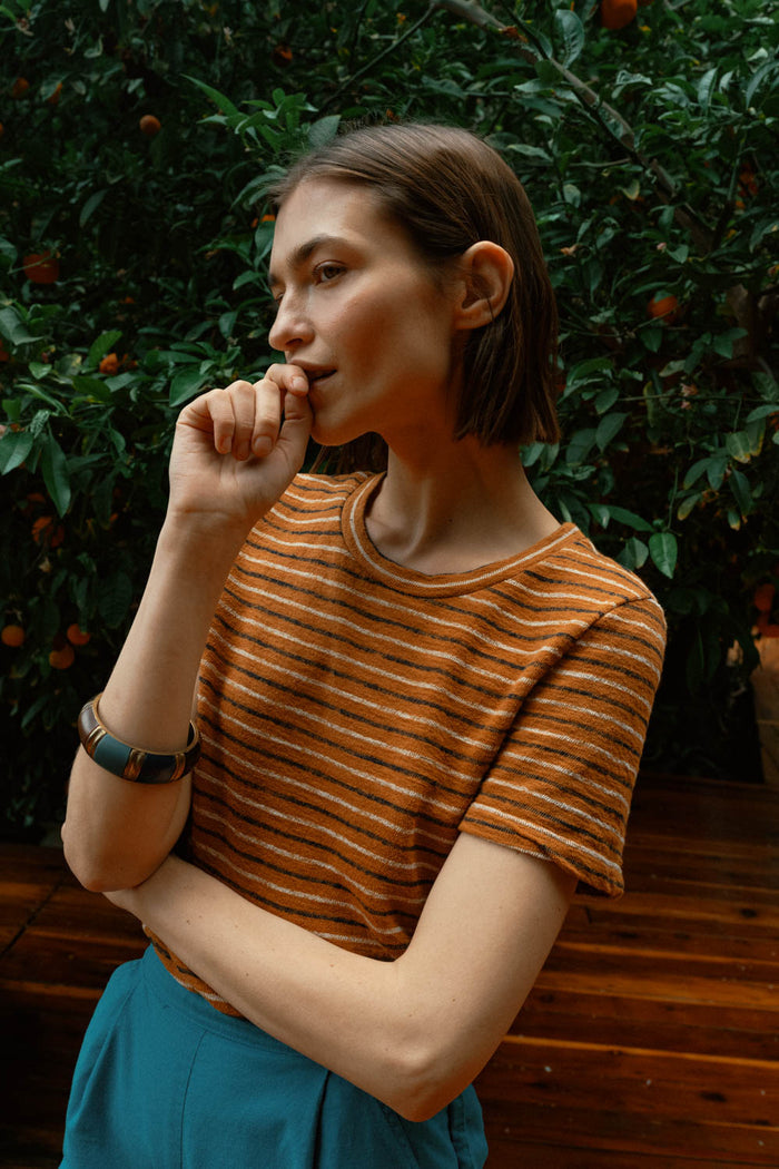 Terrycloth | Striped Tee