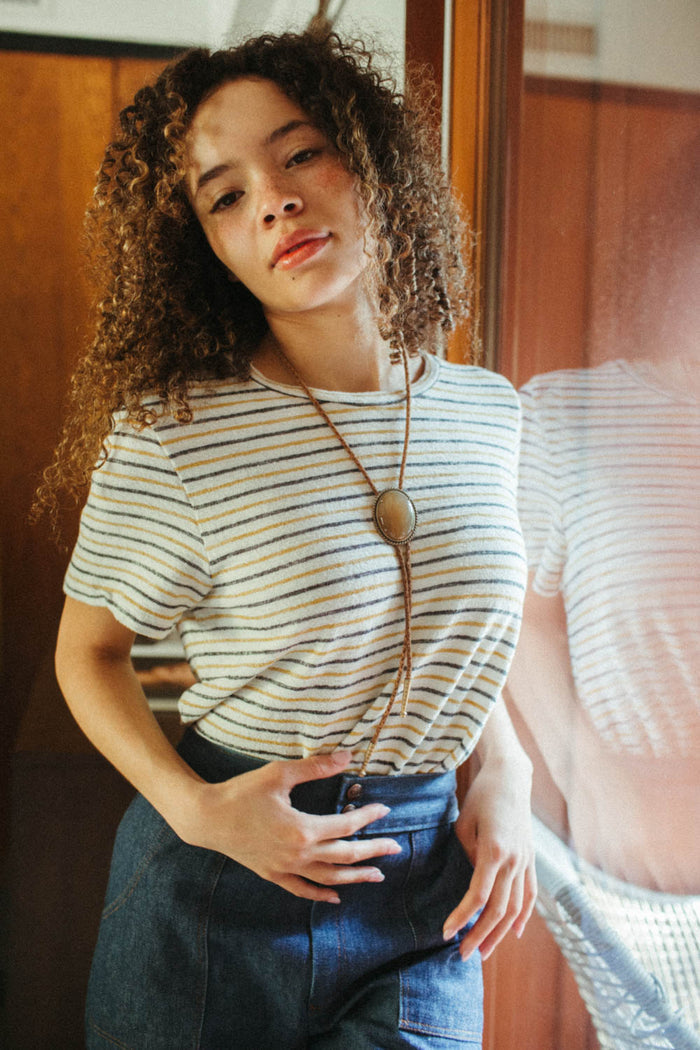 Terrycloth | Striped Tee