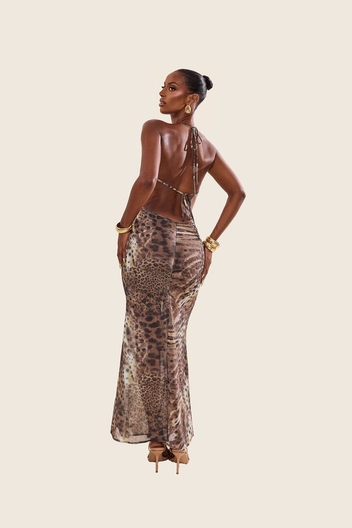 The Aayla Maxi in Animal Print