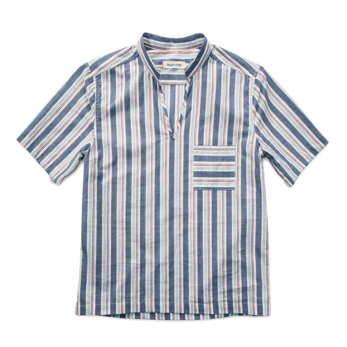 The Abbot Popover in Surf Stripe