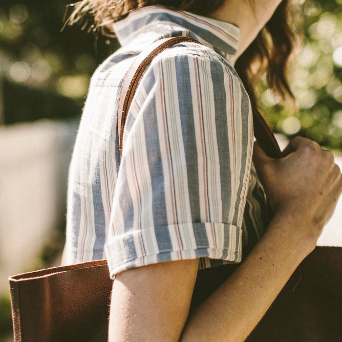 The Abbot Popover in Surf Stripe
