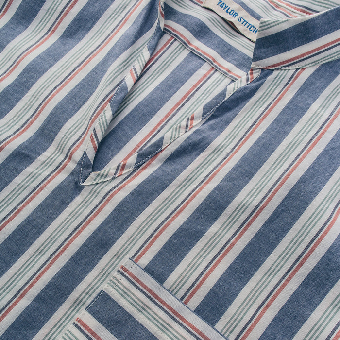 The Abbot Popover in Surf Stripe