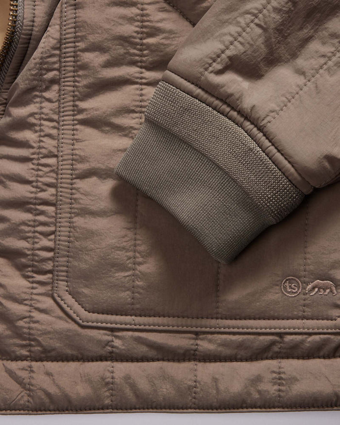The Able Jacket in Morel Quilted Nylon