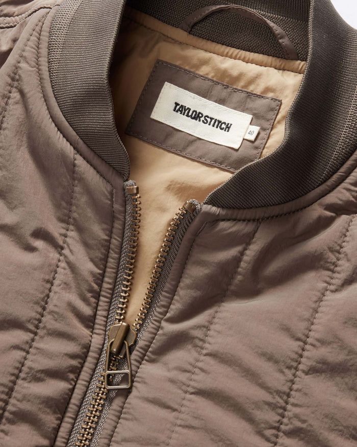 The Able Jacket in Morel Quilted Nylon