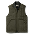 flatlay of The Able Vest in Quilted Army