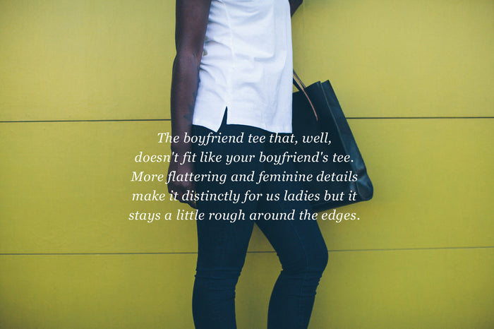 editorial panel: the boyfriend tee