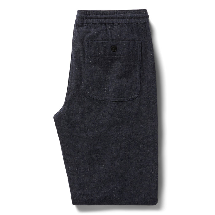 flatlay of The Apres Pant in Charcoal Donegal, from the back