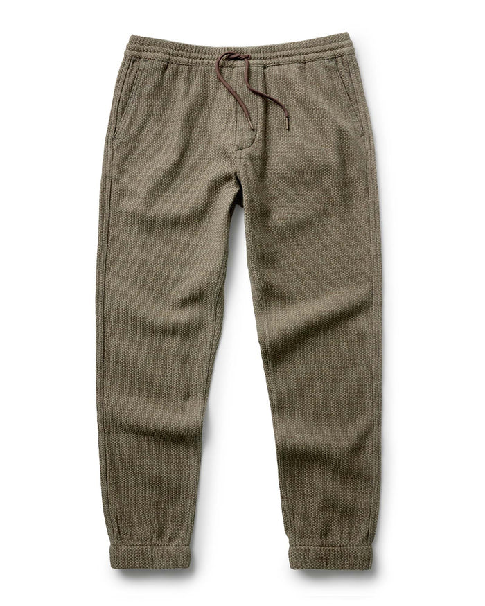 flatlay of The Apres Pant in Cypress Sashiko