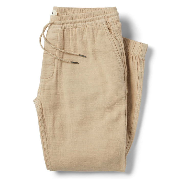 flatlay of The Apres Pant in Khaki Double Cloth