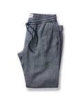 flatlay of The Apres Pant in Navy Linen Tweed