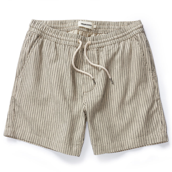 flatlay of The Apres Short in Morita Stripe