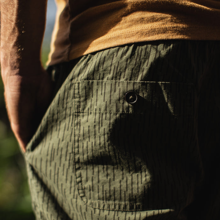 The Après Short in Rain Drop Camo