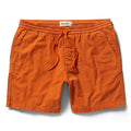 flatlay of The Après Short in Rust Pinwale