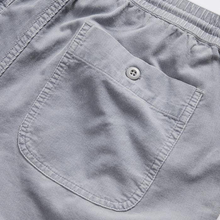 material shot of the back pocket on The Apres Short in Tradewinds Micro Cord