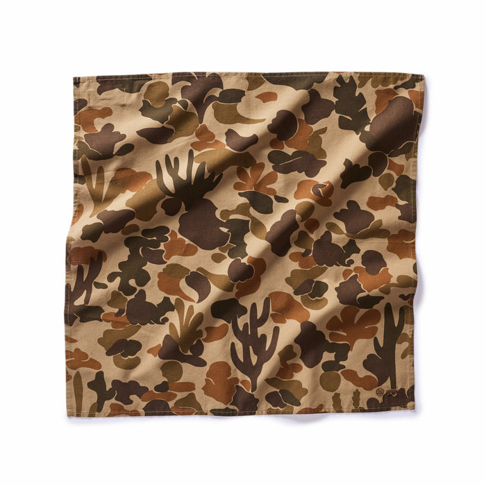 flatlay of The Bandana in Arid Camo
